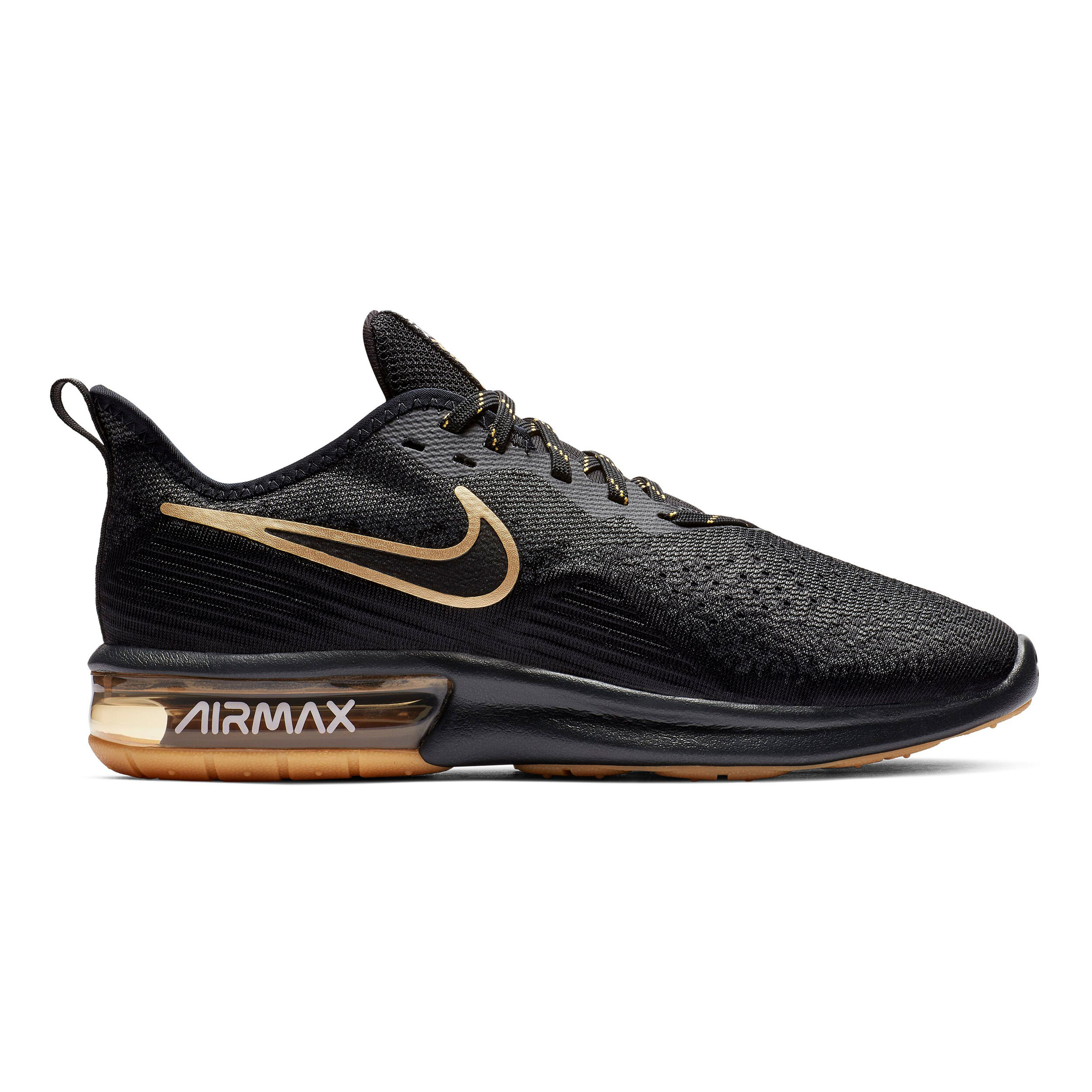 nike air max sequent 4 black and gold