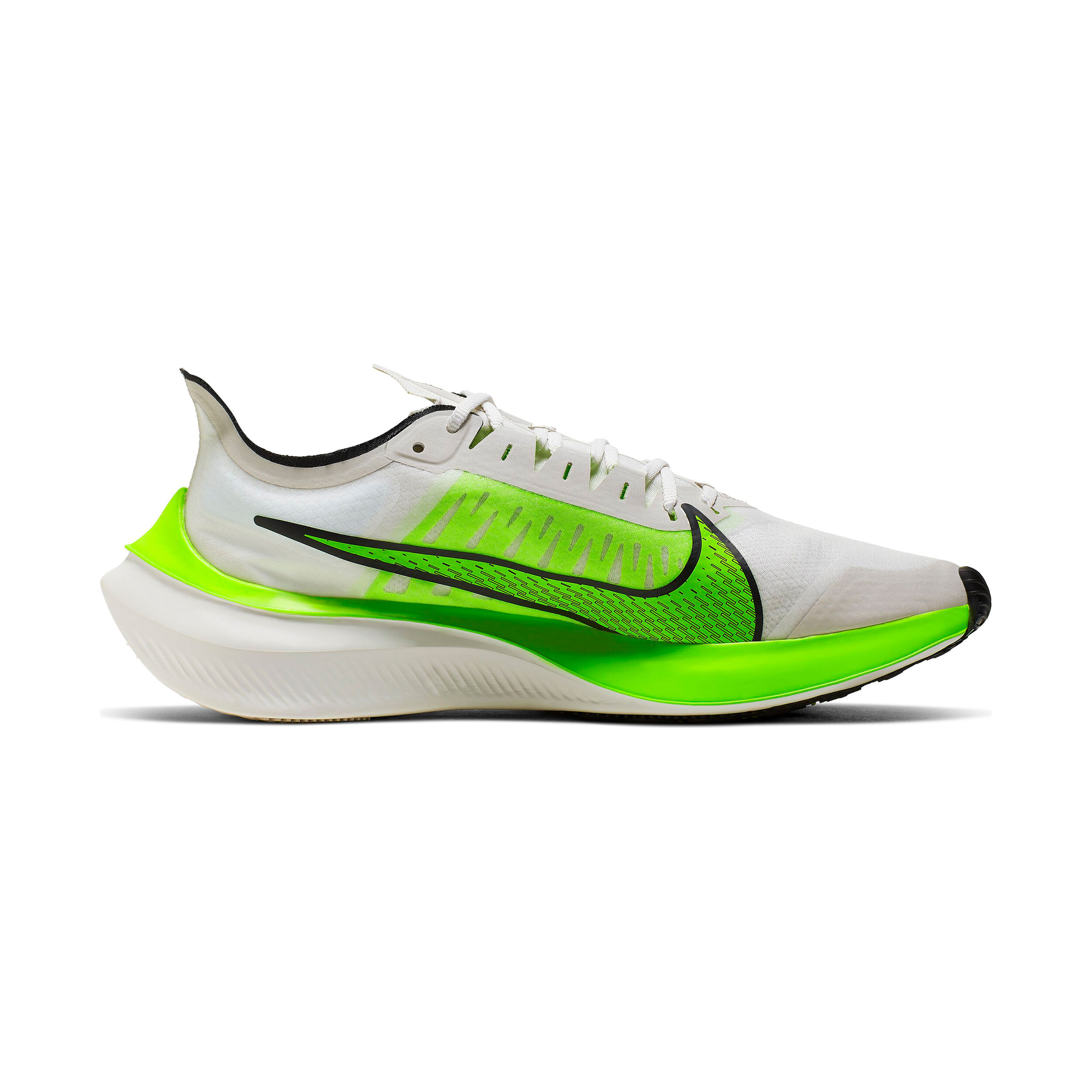 neon green nike running shoes