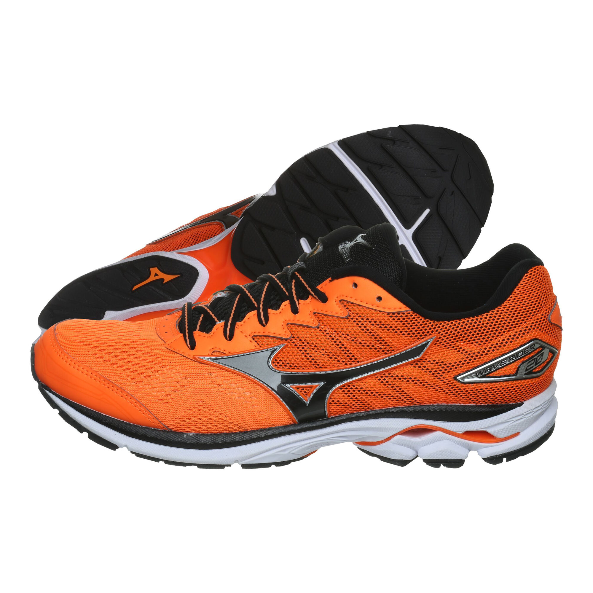 Buy Mizuno Wave Rider Neutral Running Shoe Men Orange Black Online Jogging Point